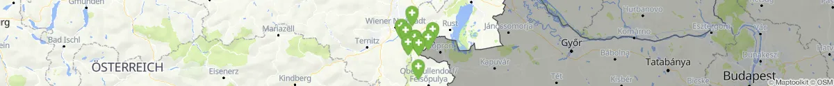 Kartenansicht für Apotheken-Notdienste in der Nähe von Forchtenstein (Mattersburg, Burgenland)